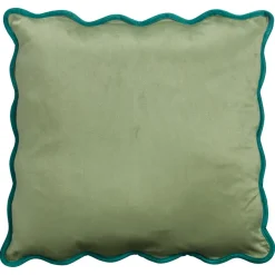 Kwantum Sierkussens*Kussen Scallop Groen - 45x45 Cm