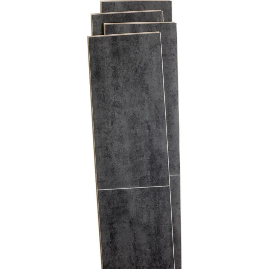 Kwantum Tegellook Laminaat|Extra Breed Laminaat*Laminaat Brewton Antraciet XL Plank Je berekent hoeveel meters je nodig hebt door lengte en breedte in te vullen