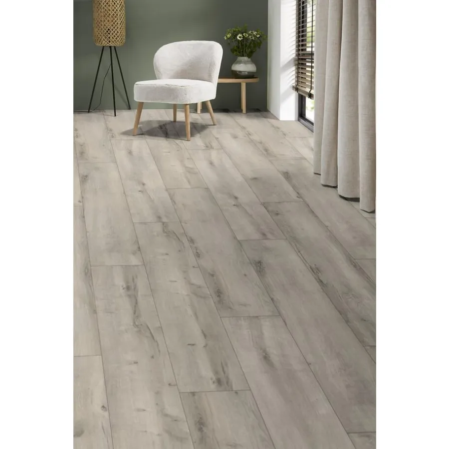 Kwantum Extra Breed Laminaat|Houtlook Laminaat*Laminaat New Oregon Licht Eiken XL Plank Je berekent hoeveel meters je nodig hebt door lengte en breedte in te vullen