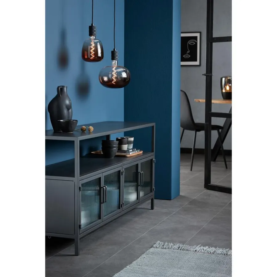 Kwantum Lichtbronnen*LED Lamp 22x22,5 Cm Bruin E27 Dimbaar