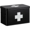 Kwantum Badkameraccessoires*Medicijnbox Zwart 20x18,5x31 Cm
