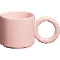 Kwantum Mokken|Mokken*Mok Met Oor Crispen Roze 225ml Geel