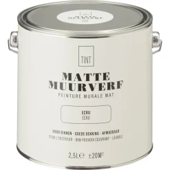 Kwantum Muurverf*Muurverf Mat Ecru 2.5 L 2.5L