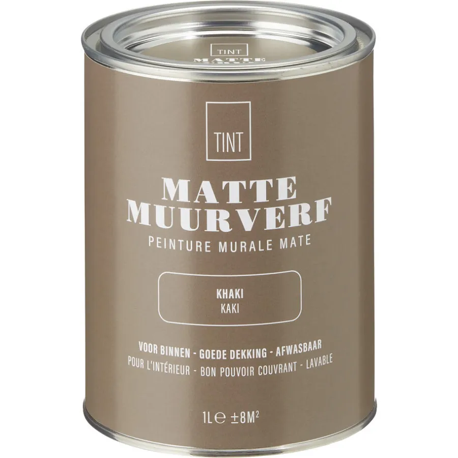 Kwantum Muurverf*Muurverf Mat Khaki 1 L 1L