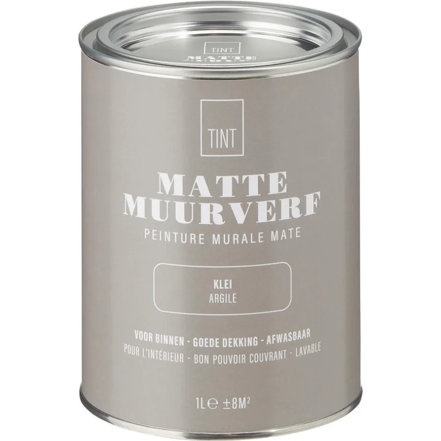 Kwantum Muurverf*Muurverf Mat Klei 1 L 1L