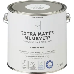Kwantum Muurverf*Muurverf Professional Basic White 2.5 L 2.5L