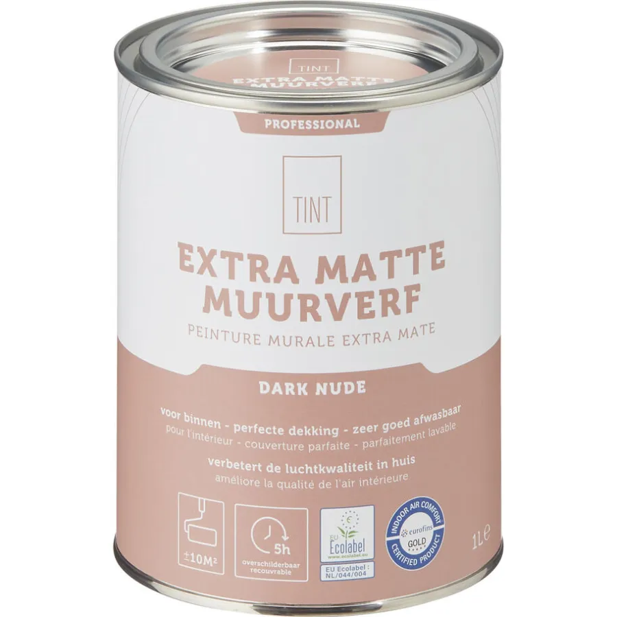Kwantum Muurverf*Muurverf Professional Dark Nude 1 L 1L