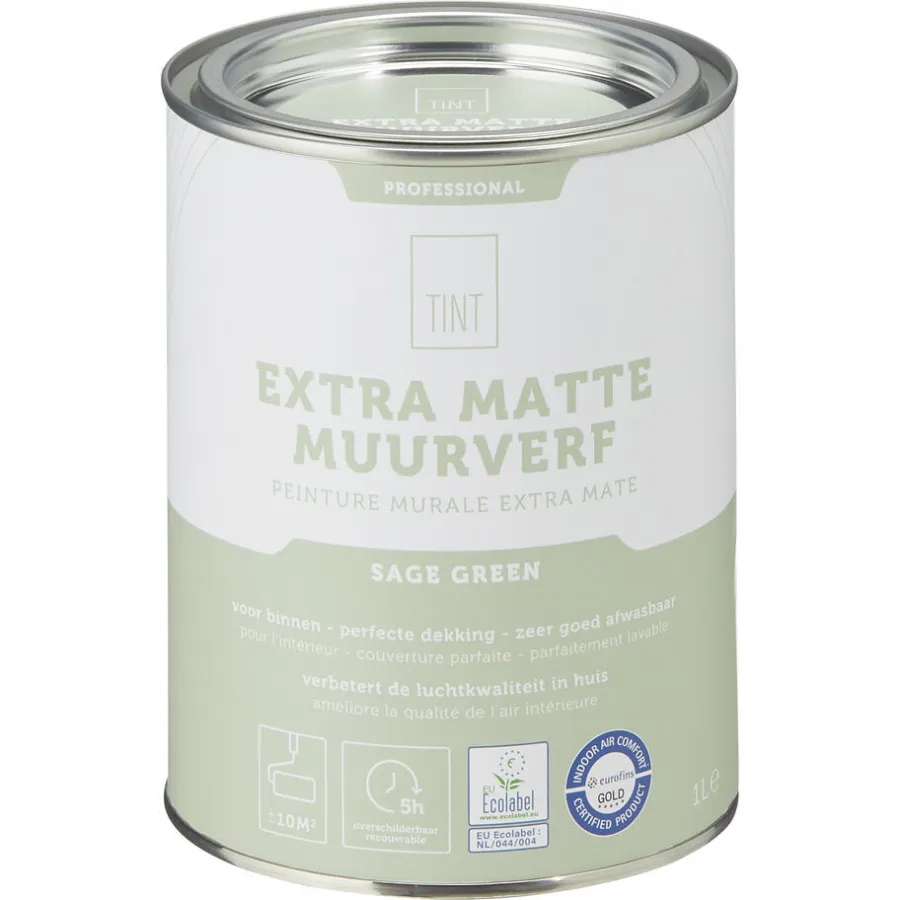 Kwantum Muurverf*Muurverf Professional Sage Green 1 L 1L