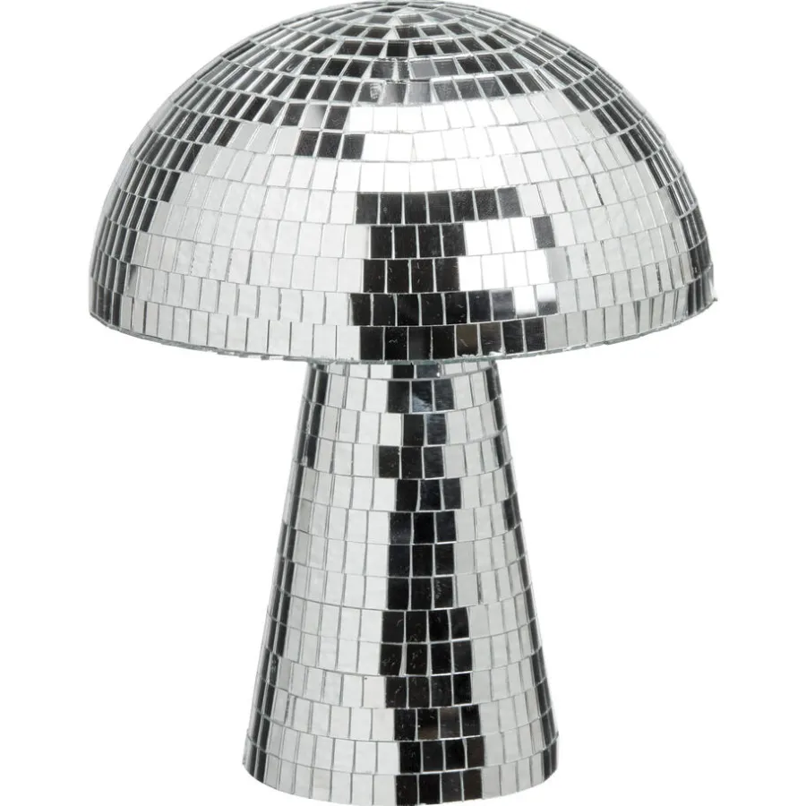 Kwantum Kerstdecoratie|Decoratie Beelden*Object Paddenstoel Disco Zilver - 20x20x24 Cm