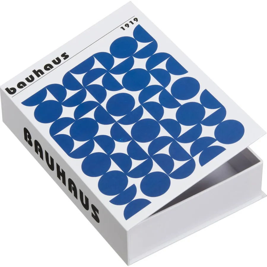 Kwantum Decoratieve Opbergdozen*Opbergboek Bauhaus Blauw 16x23x5 Cm 16x23 Cm