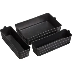 Kwantum Overige Opbergers*Opberger Midi Zwart - 3 Stuks