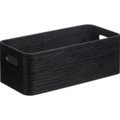 Kwantum Opbergkisten*Opbergkist Husum Zwart 38x17x12 Cm 38X17X12CM