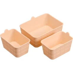 Kwantum Opbergboxen & Lades*Opbermand Mini - 3 Stuks Oranje