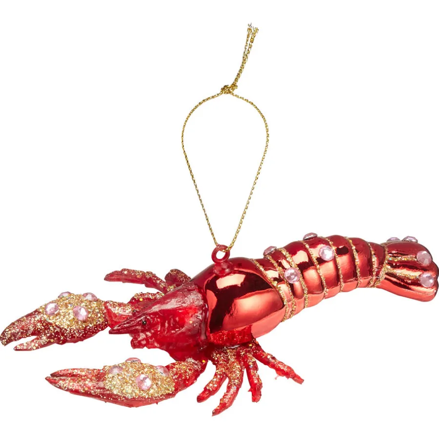 Kwantum Kerstballen & Kerstornamenten*Ornament Kreeft Rood