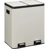 Kwantum Afvalbakken*Pedaalemmer Duo 40 Liter Grijs