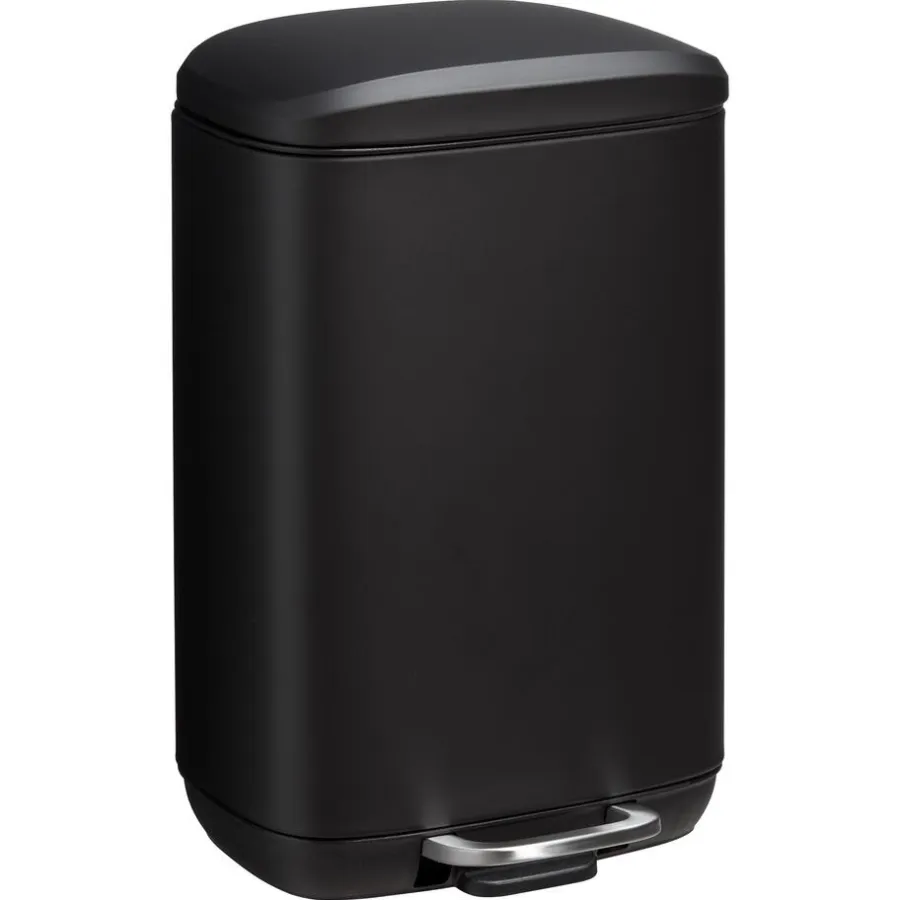 Kwantum Afvalbakken|Badkameraccessoires*Pedaalemmer Lux 5 Liter Zwart