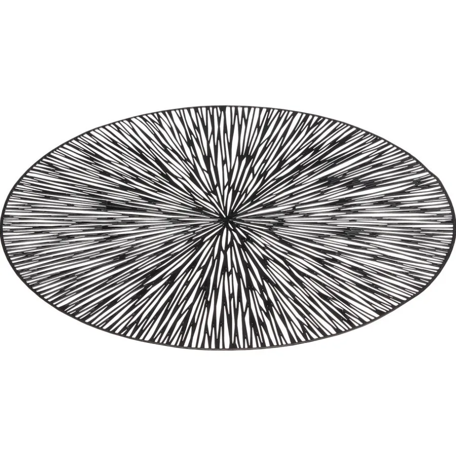 Kwantum Kerstservies|Placemats*Placemat Marsha Zwart ⌀38 Cm