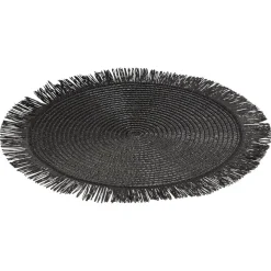 Kwantum Placemats|Placemats*Placemat Rond Zwart