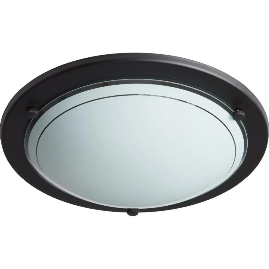 Kwantum Plafondlampen*Plafondlamp Athan Zwart