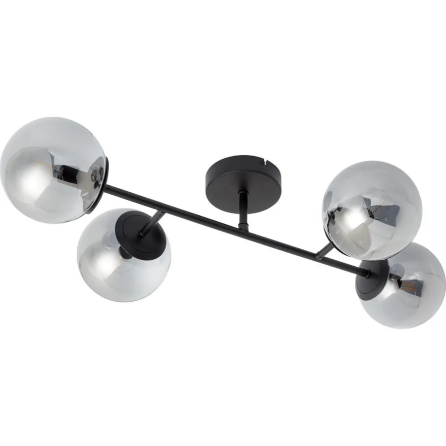 Kwantum Plafondlampen*Plafondlamp Sabi Zwart