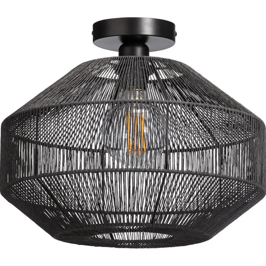 Kwantum Plafondlampen*Plafondlamp Segi Zwart