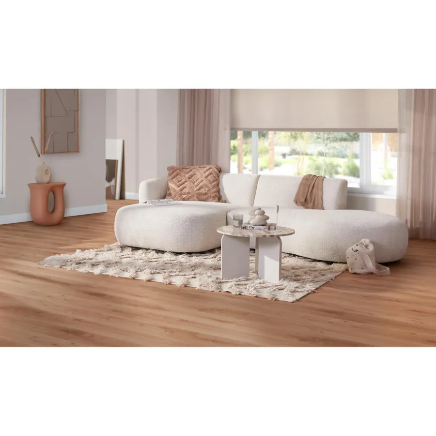 Kwantum Plak Pvc-Vloeren*Plak PVC Edson Eiken Je berekent hoeveel meters je nodig hebt door lengte en breedte in te vullen