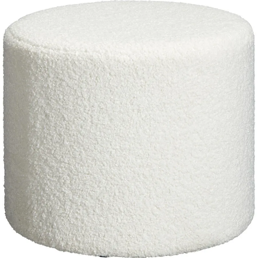 Kwantum Poefen & Hockers*Poef Padule Wit Creme