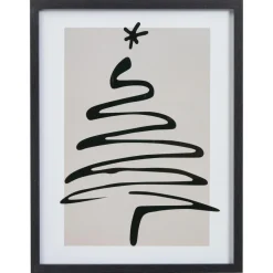 Kwantum Kerstdecoratie*Poster Kerst Wit/Zwart