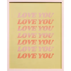 Kwantum Wanddecoratie*Poster Love You 40x50 Cm