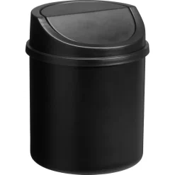 Kwantum Afvalbakken|Badkameraccessoires*Prullenbak 1 Liter Zwart