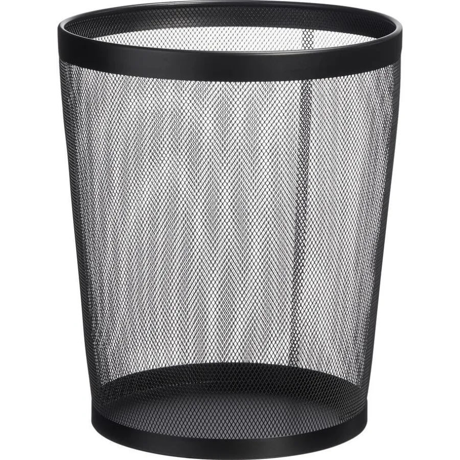 Kwantum Afvalbakken|Badkameraccessoires*Prullenmand Mesh 7 Liter Zwart