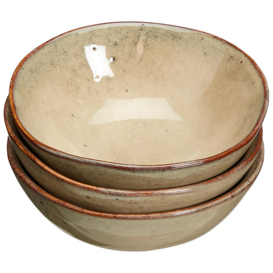 Kwantum Schalen|Schalen*Schaal Glaze Beige - D9 Cm S/3