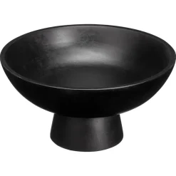 Kwantum Schalen|Schalen*Schaal Op Voet Hout Zwart