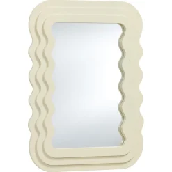 Kwantum Spiegels*Spiegel Wave Taupe Offwhite