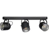 Kwantum Spots*Spot Secna Zwart - 3-Lichts