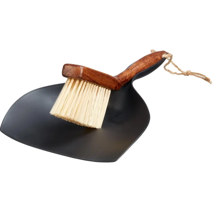 Kwantum Schoonmaken*Stoffer En Blik Hout Zwart