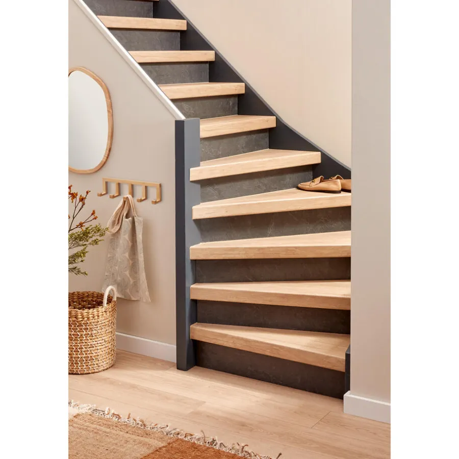 Kwantum Traprenovatie & Trapbekleding*Stootbord Concrete Antraciet 2st - 90cm