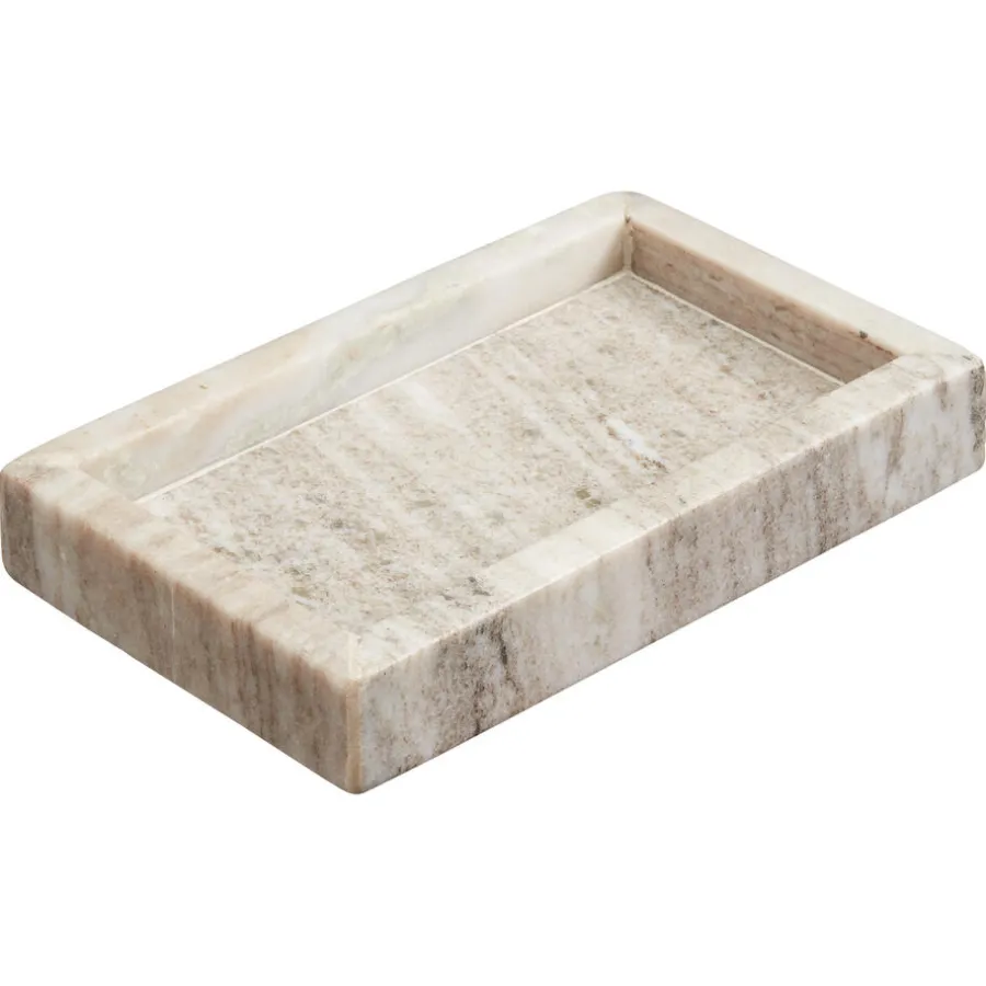 Kwantum Badkameraccessoires*Tray Marmer 20x12 Cm Zand