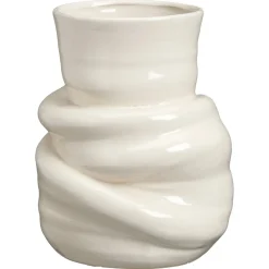 Kwantum Vazen & Potten*Vaas Melted Crème - 30 Cm ø 20 Cm Ø020CM