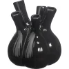Kwantum Vazen & Potten*Vaas Tulp Zwart 17x20 Cm