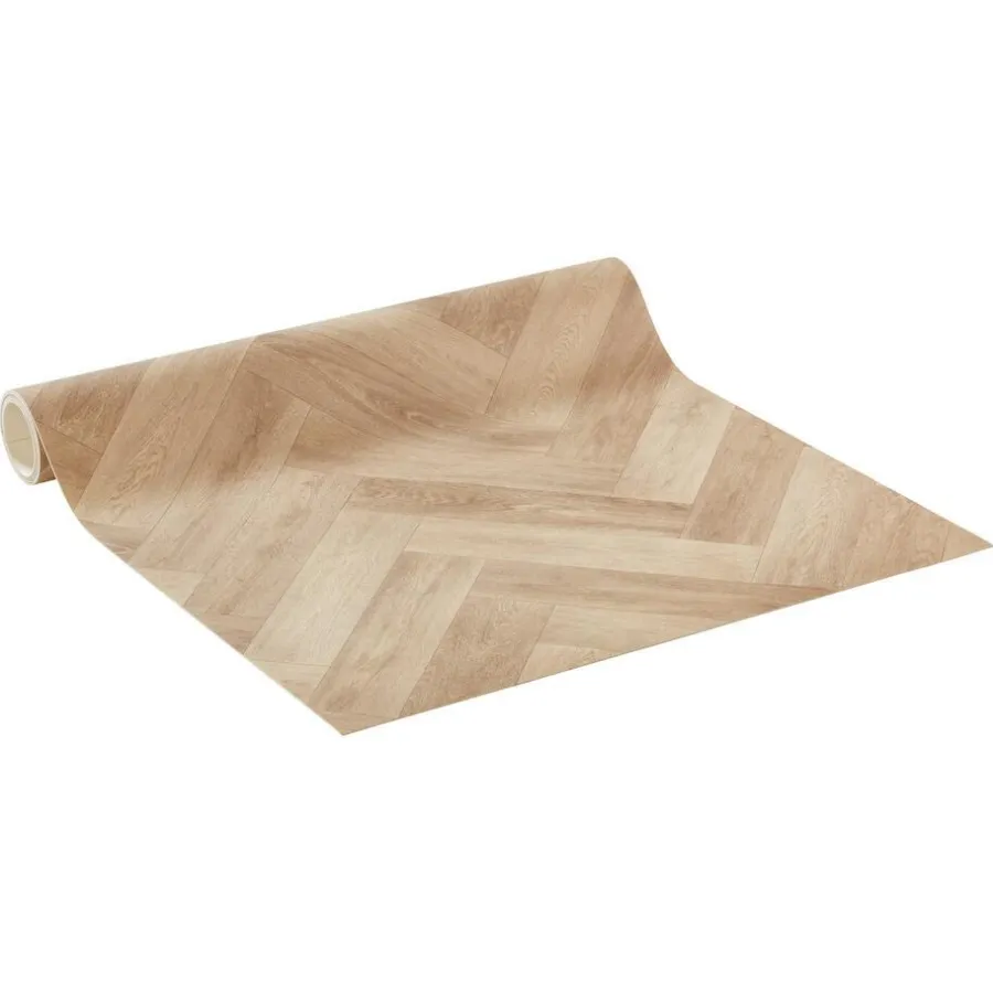 Kwantum Vinyl Vloeren*Vinyl Fisher Naturel Visgraat Je berekent hoeveel meters je nodig hebt door lengte en breedte in te vullen