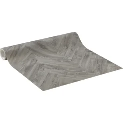 Kwantum Vinyl Vloeren*Vinyl Woodward Taupe Eiken Visgraat Je berekent hoeveel meters je nodig hebt door lengte en breedte in te vullen