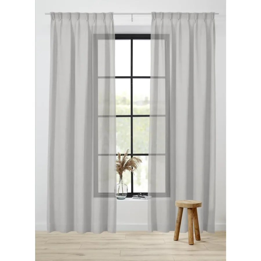 Kwantum Vouwgordijnen|Vitrages*Vitrage Bjork Wit 150 Cm 150CM