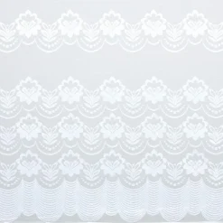 Kwantum Vouwgordijnen|Vitrages*Vitrage Silvia Wit - 180 Cm 180CM