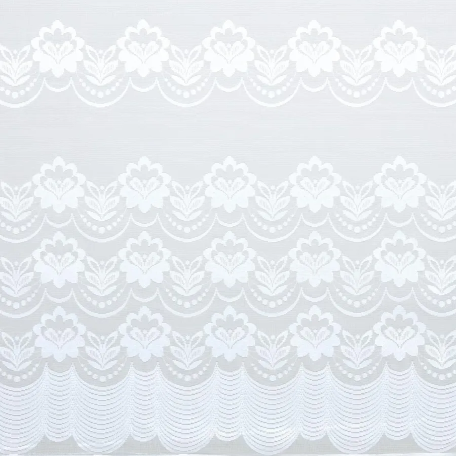 Kwantum Vouwgordijnen|Vitrages*Vitrage Silvia Wit - 180 Cm 180CM