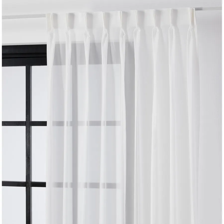 Kwantum Vouwgordijnen|Vitrages*Vitrage Vivienne Off-White
