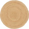 Kwantum Vloerkleden|Buitenkleden*Vloerkleed Solis Naturel - Ø 100 Cm