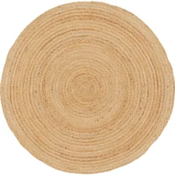 Kwantum Vloerkleden|Vloerkleden Woonkamer*Vloerkleed Solis Naturel - Ø 200 Cm