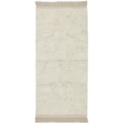 Kwantum Vloerkleden|Vloerkleden Woonkamer*Vloerkleed Tiwi Wit 80x180 Cm 080X180CM