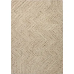 Kwantum Vloerkleden|Vloerkleden Woonkamer*Vloerkleed Zigzag Zand 190x280 Cm 190X280CM